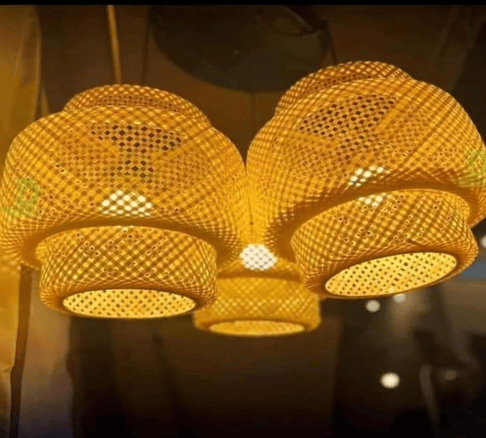 Bamboo LampShades 3 Layers 12 inch