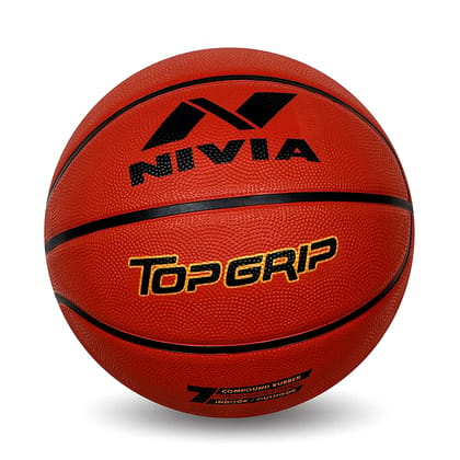 Nivia Top Grip Rubber Basketball (Size - 6) by Total Sporting And Fitness Solutions Pvt Ltd Nivia Top Grip Rubber Basketball (Size - 6) by Total Sporting And Fitness Solutions Pvt Ltd