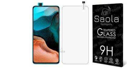 Saola 9H Clear Tempered Glass For Redmi K30 Pro (PACK OF 1) with Free Installation Kit. Full screen Coverage - 6.67 inch Saola 9H Clear Tempered Glass For Redmi K30 Pro (PACK OF 1) with Free Installation Kit. Full screen Coverage - 6.67 inch - 9H Clear G