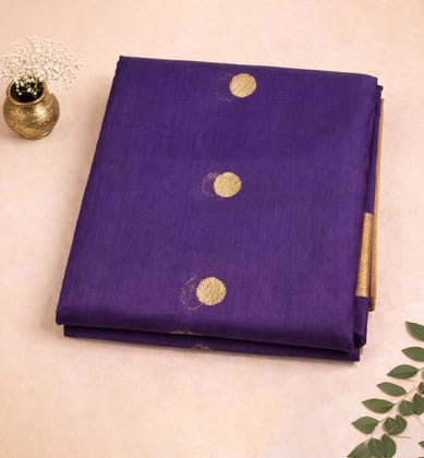 Handloom Chanderi Silk Mercerized Cotton Saree with Meena Booti Handloom Chanderi Silk Mercerized Cotton Saree with Meena Booti
