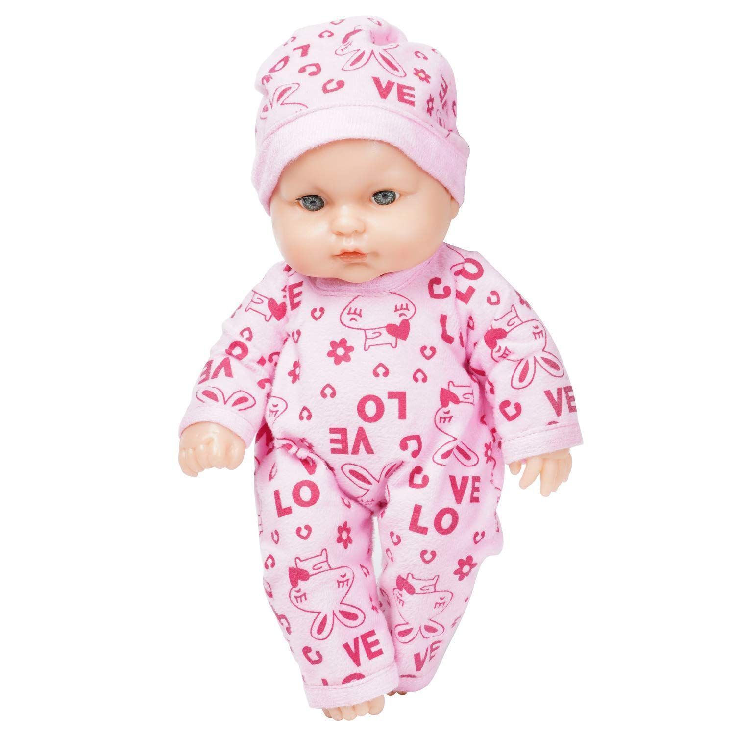 Little Boy in Teddy Printed Dress Doll for Kids (Rotatable Legs Arms with Removable Clothes Set