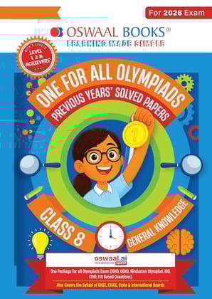 Oswaal One for All Olympiads Chapter-wise Previous Years' Solved Papers, Prep-Guide Class 8 General Knowledge For 2026 Exam Paperback � 27 January 2026 [Paperback] [Oct 30, 2024] Arihant