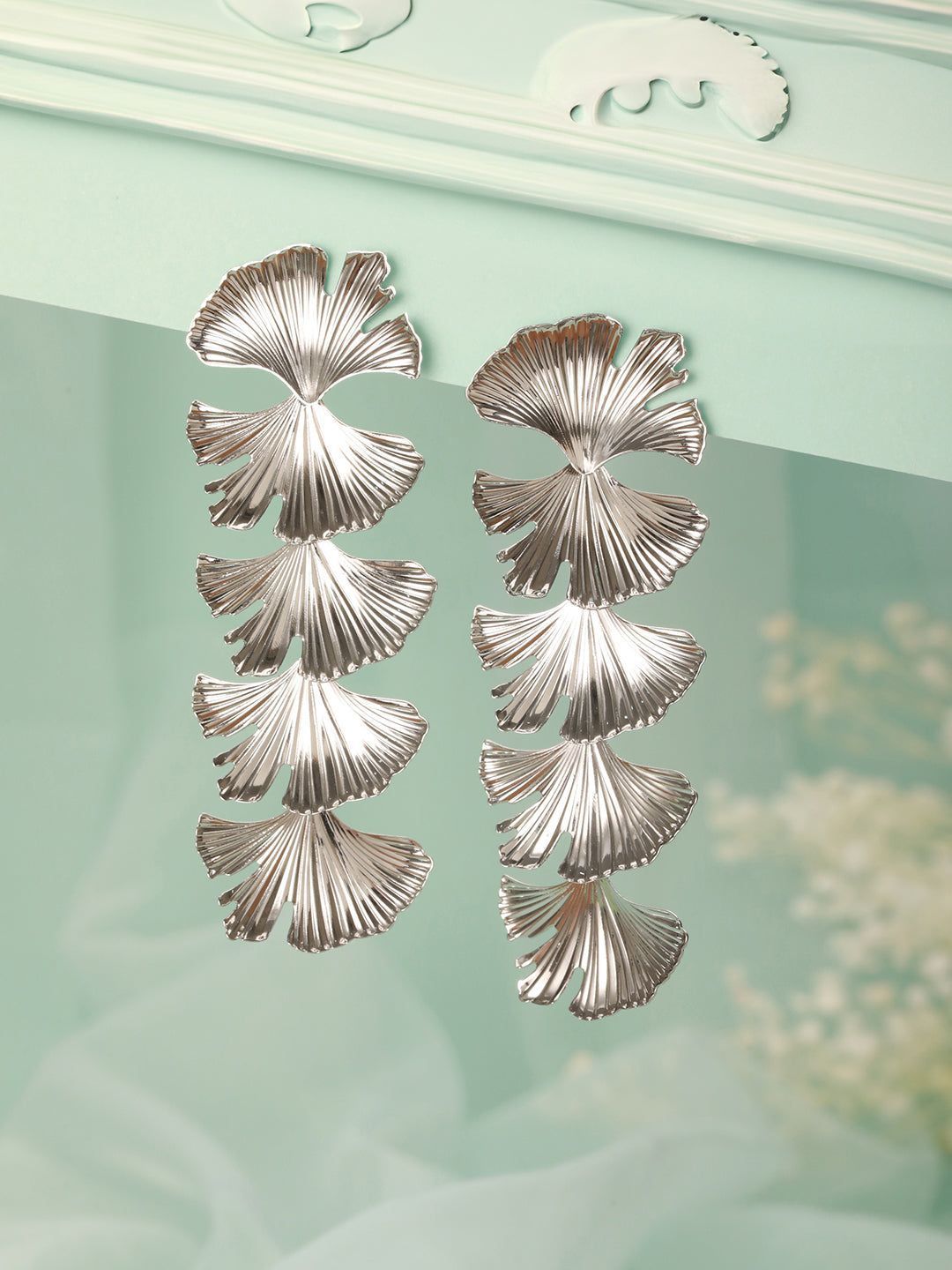 Anti-Tarnish Silver Plated Quirky Long Dangler Earrings