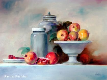 Still Life Painting for Kitchen Canvas Print Still Life Painting for Kitchen Canvas Print