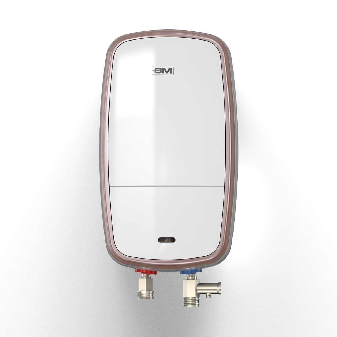GM Quix 3 LTR 3K Watt Instant Water Heater Geyser | Advanced 3 Level Safety | Rust & Shock Proof Body | 6.5 Bar Pressure for High Rise Building | Suitable for Kitchen & Bathroom | Rose Gold GM Quix 3 LTR 3K Watt Instant Water Heater Geyser | Advanced 3 L
