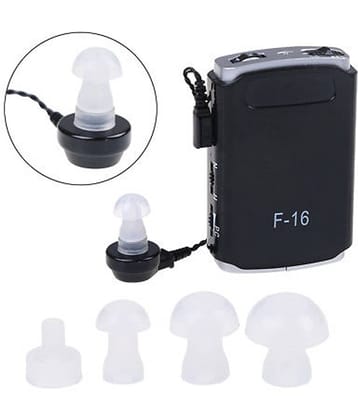 Cros Axon F16 Hearing Aid with 8 Step Volume Enhancement for Old Age/Senior Citi Person for Single & Both Ear Pocket