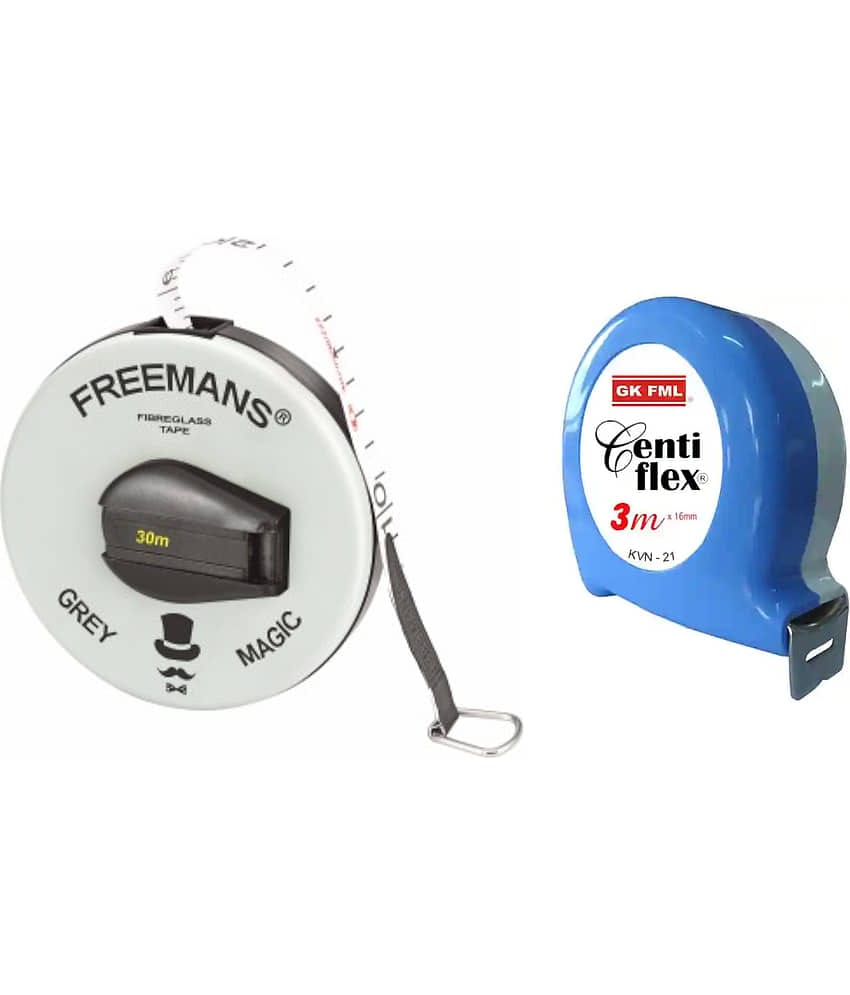 Freemans Grey Magic 30 Mtr Measuring Tape /Centi Flex 3 Mtr Measuring Tape