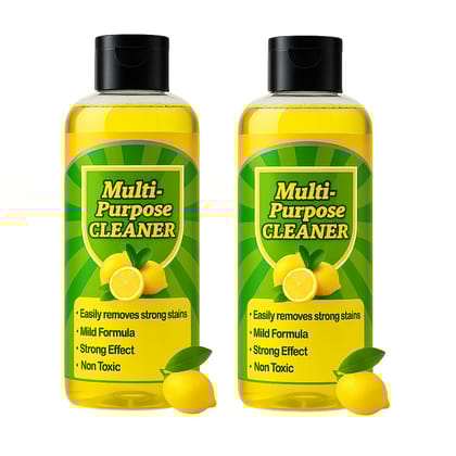 ELHAE Multi-Purpose Cleaner Lemon Fresh | Removes Tough Stains | Safe on Multiple Surfaces | Mild & Non-Toxic Formula | Kitchen, Floor, Bathroom, Glass, Tile Surface Cleaning Liquid (500 Ml)