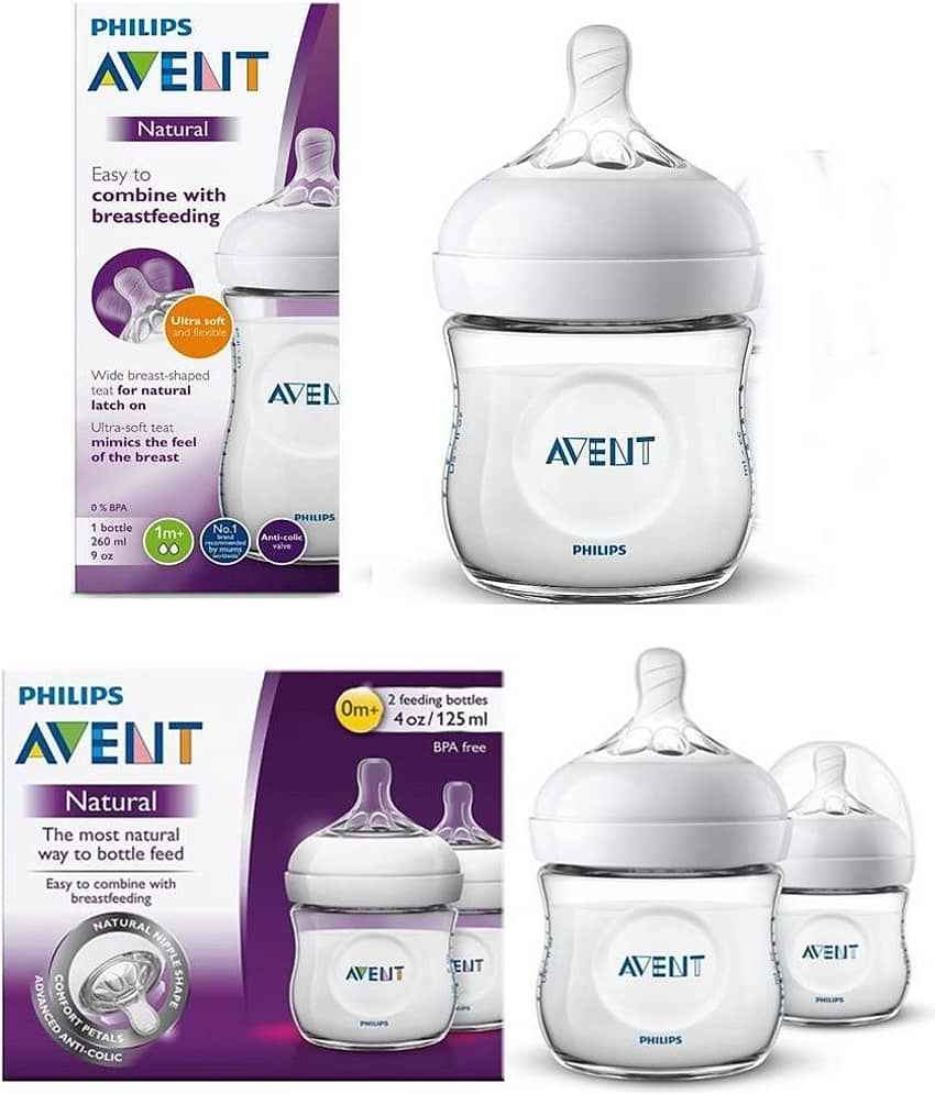 Philips Avent NATURAL 2.0 BOTTLE 125ml Twin SCF030/20 + 260ml Single SCF033/10