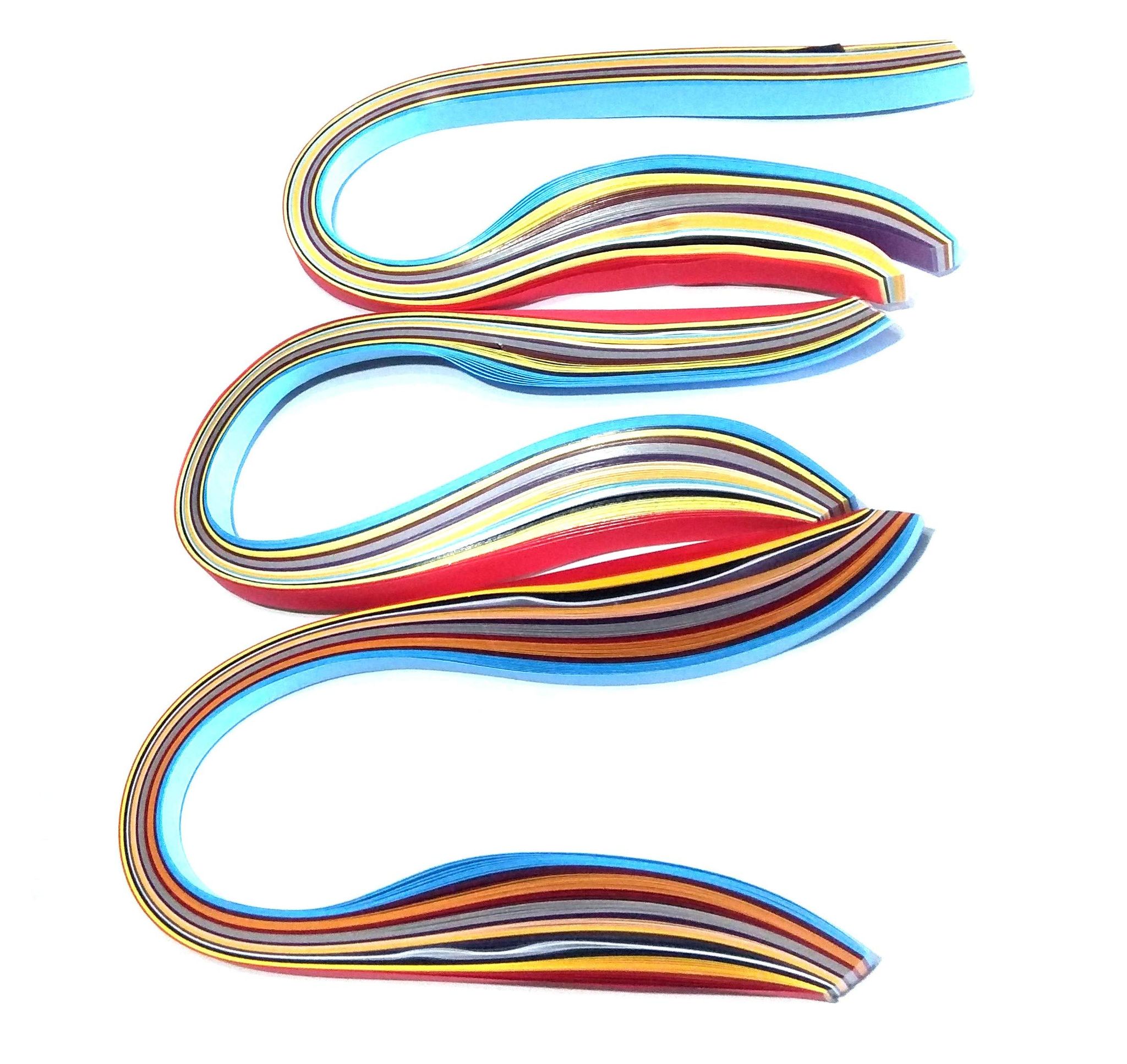 Nawani 3 Packets 10mm Quilling Paper of 10 Different Colors ( 80 Strips in Each Packet)
