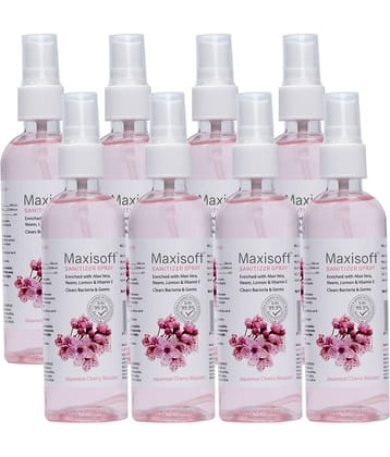 MAXISOFT - Antibacterial Hand Sanitizer 120 mL ( Pack of 8 )