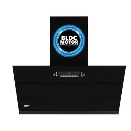 Crompton QuietPro Plus BLDC 1800m3/hr 90cm Slant Chimney| Filterless Intelligent Autoclean| Built In Oil Collector| Touch+Motion Sensor Control|10Yrs Motor & 2Yrs Overall Warranty (CHD-QPPI90FLE-IND) Crompton QuietPro Plus BLDC 1800m3/hr 90cm Slant Chimn