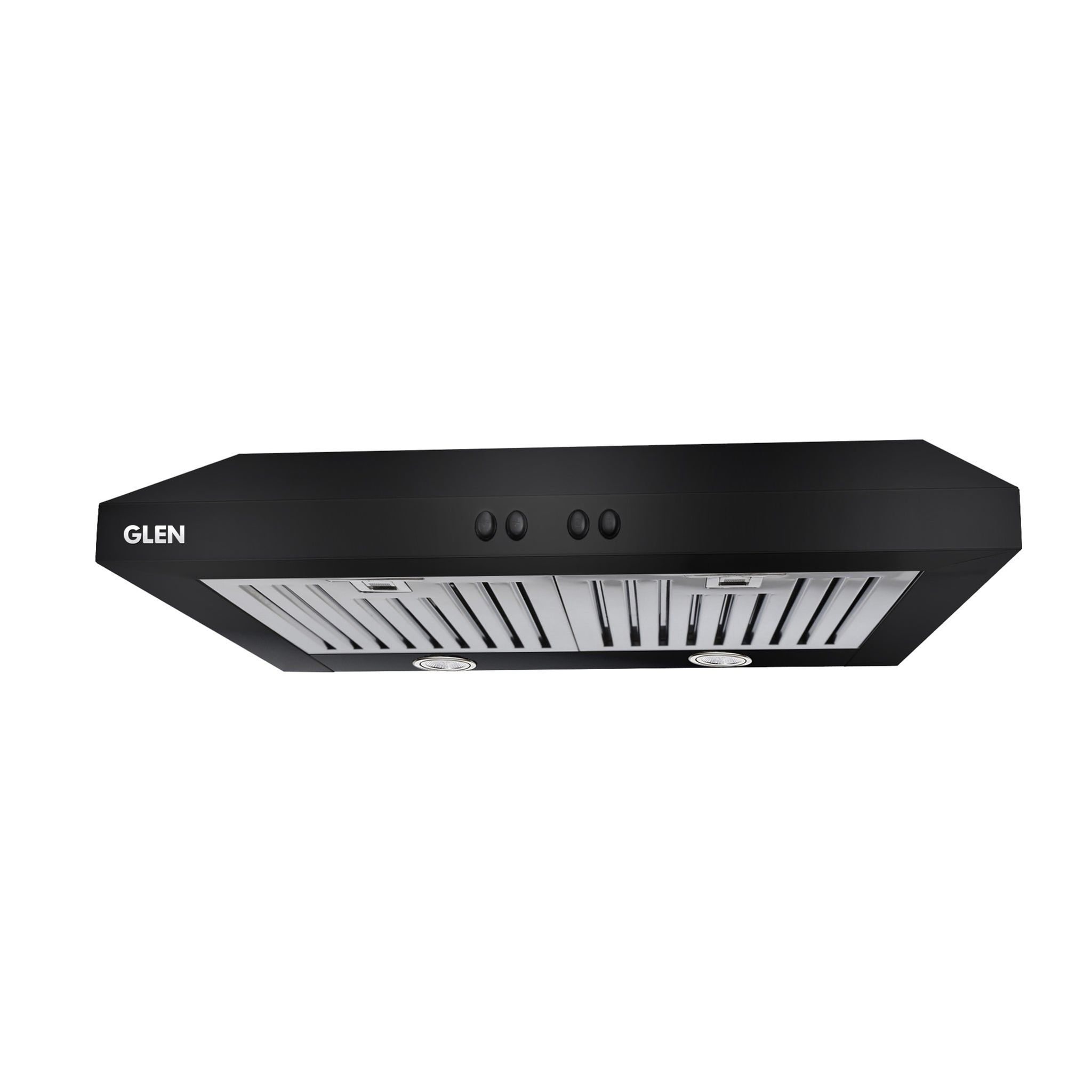 Straight Line Kitchen Chimney Push Button Baffle filters 60cm 1000 m3/h -Black (6001 BL PB)