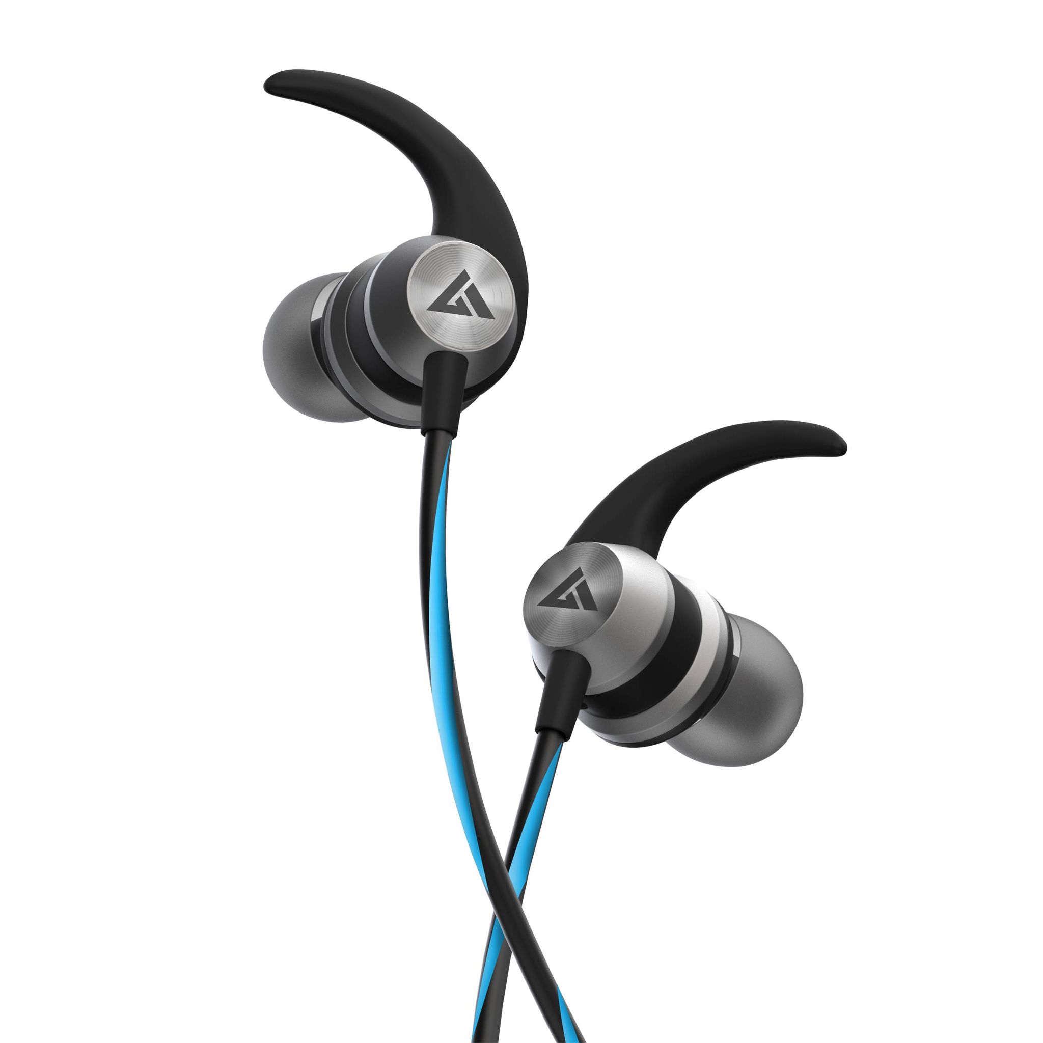 GOBOULT BassBuds X1 in-Ear Wired Earphones with 10mm Extra Bass Driver and HD Sound with mic (Blue)