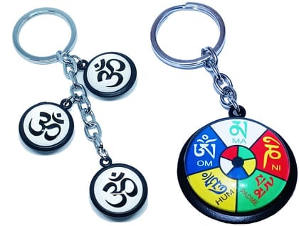 KD COLLECTIONS DoubleSided Tibetan Ladakh Om Mani Padme Hum Keychain & Om Keychain Combo – Multicolor – Pack of 2 Keychains KD COLLECTIONS DoubleSided Tibetan Ladakh Om Mani Padme Hum Keychain & Om Keychain Combo – Multicolor – Pack of 2 Keychains