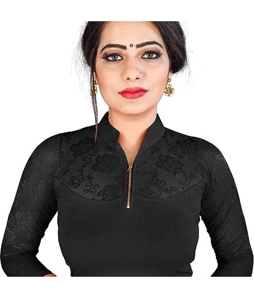 DELTIN HUB Beige Readymade without Pad Cotton Blend Women's Blouse ( Pack of 1 )