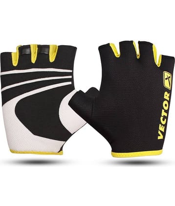 Vector X - Black Full Fingered Gym Gloves ( 1 Pair )