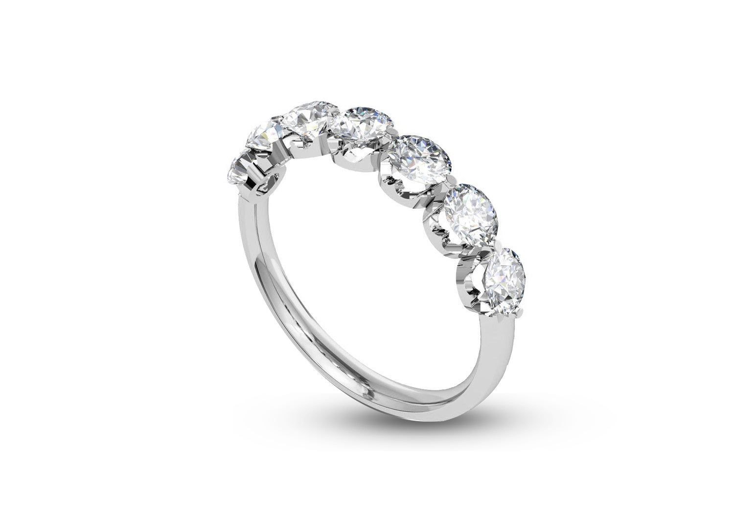 7 Stone Classic Ring
