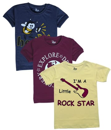 Noolar Brand Boys T-shirt pack of 3 ( 2 - 3 Years )