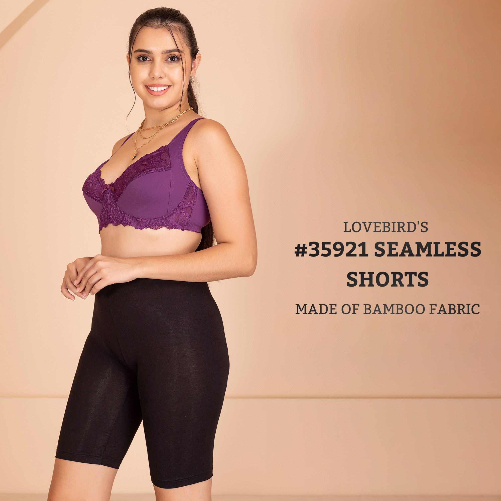 Bamboo Anti-Chafing Fiber Soft Cycling Seamless Shorts