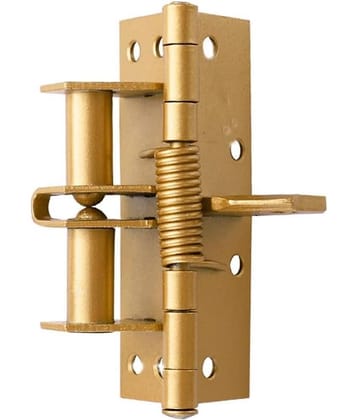 3 in 1 Automatically Door Hinge Lock Automatic Self Closing Door Hinges with Positioning with Screws for Gate, Kitchen Cabinets, Closet, Wooden Fences, Stainless Steel