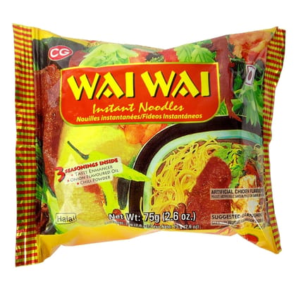 Wai Wai Chicken Noodles, 75 G