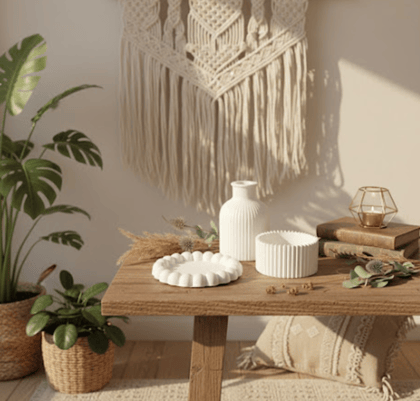 Combo 18 -  bubble tray + Zigzag Candle Holder + Vase