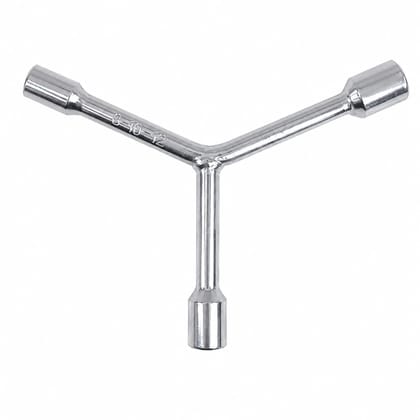 YAQWIHA Y-Shaped 3-Way Socket Wrench (8mm, 10mm & 12mm) – 3 Inch Mini Hex Socket Spanner – Y-Type Repair Tool for Bicycle, Motorcycle & Car Maintenance – Durable Tool