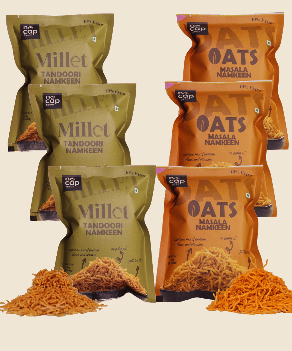 Combo | Millet Namkeen 50g (3) & Oats Namkeen 50g (3)