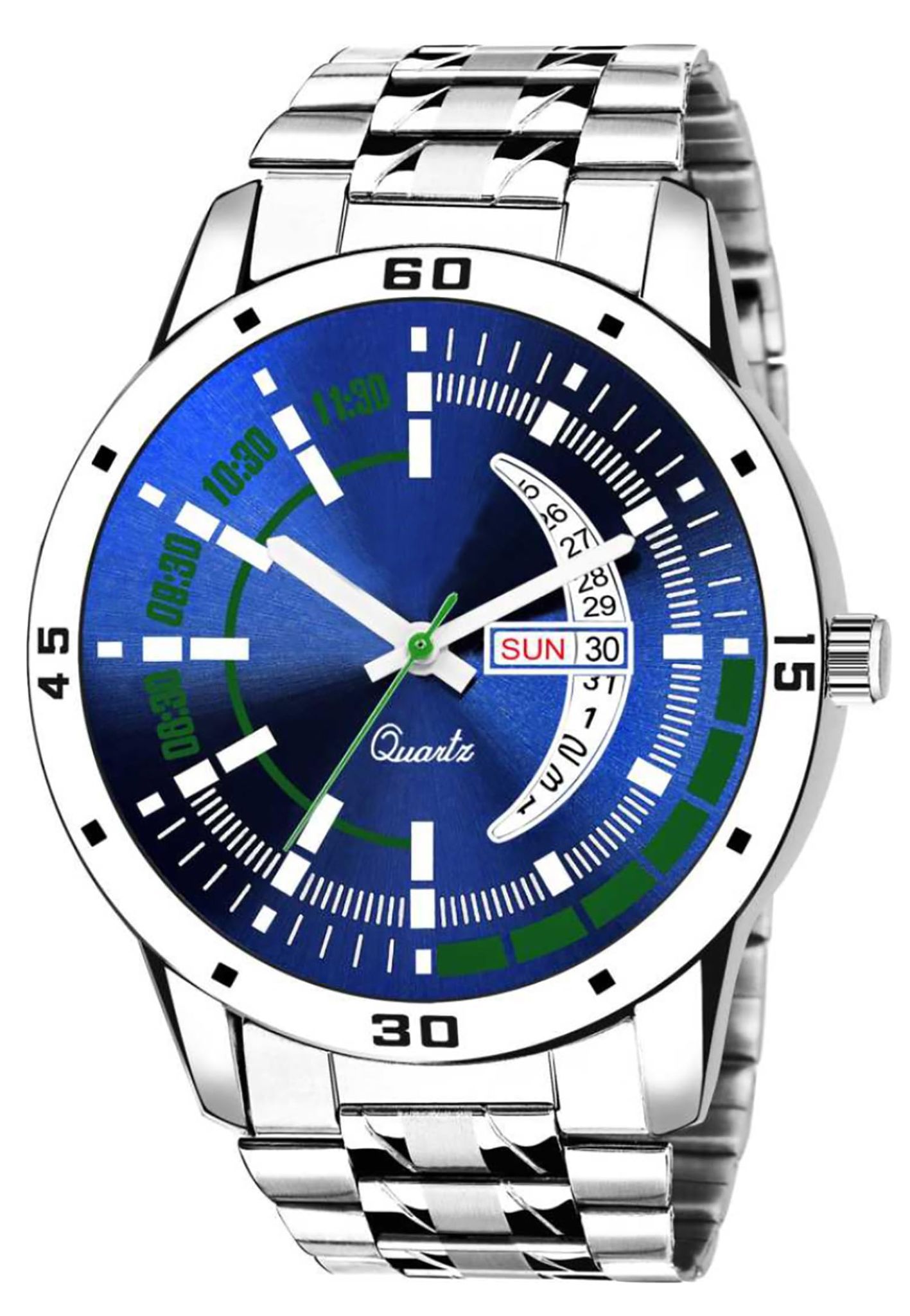 Blue Day Date Analog Watch for Men LR110