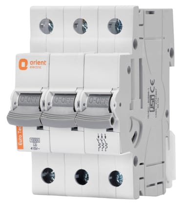 Eurotech MCB Triple Pole - Curve C Eurotech MCB Triple Pole - Curve C - 25A