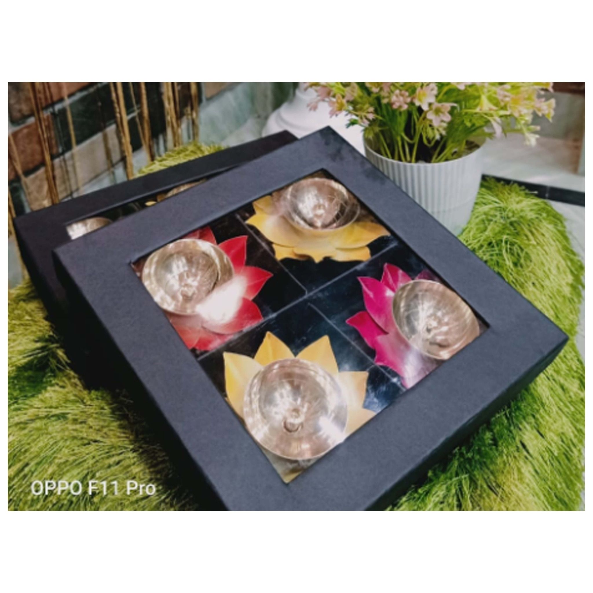 Brass Decorative Deepak Pack Of 4 Pcs. (ZMAS484 A)