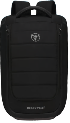 Urban Tribe Laptop Backpack for Men and Women, 15.6 Inch Laptop Backpack, Water Resistant College School Computer Bag with USB Charging Port and Headphone Jack, Black