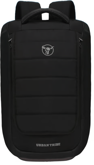 Urban Tribe Laptop Backpack for Men and Women, 15.6 Inch Laptop Backpack, Water Resistant College School Computer Bag with USB Charging Port and Headphone Jack, Black