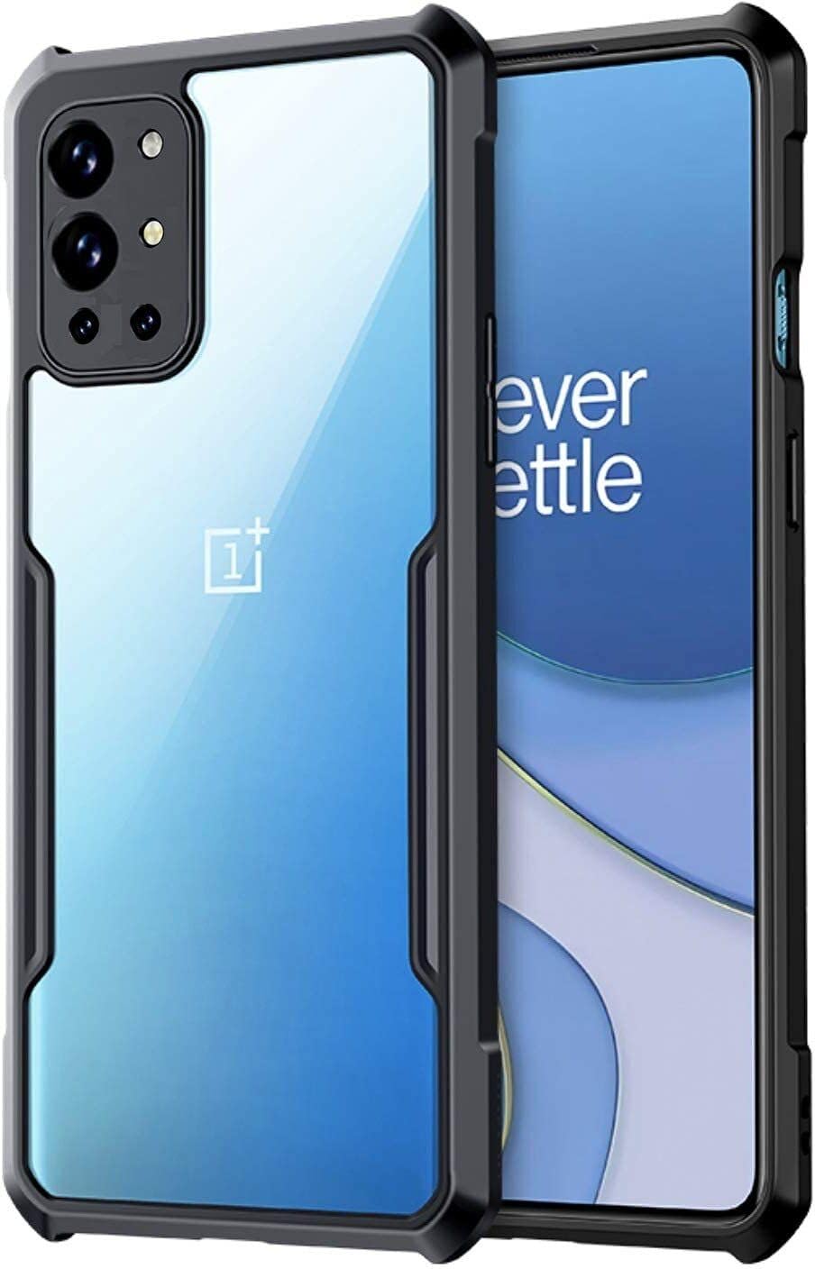 PLUGTECH Slim Shockproof Case | Matte Black Soft | Drop Protection | Precise Cutouts | Premium Mobile Cover for Oneplus 9R