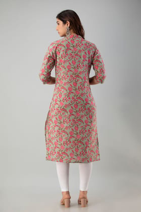 Rekha fashion_Stylish Rose Printed Cotton Graceful Kurti Rekha fashion_Stylish Rose Printed Cotton Graceful Kurti