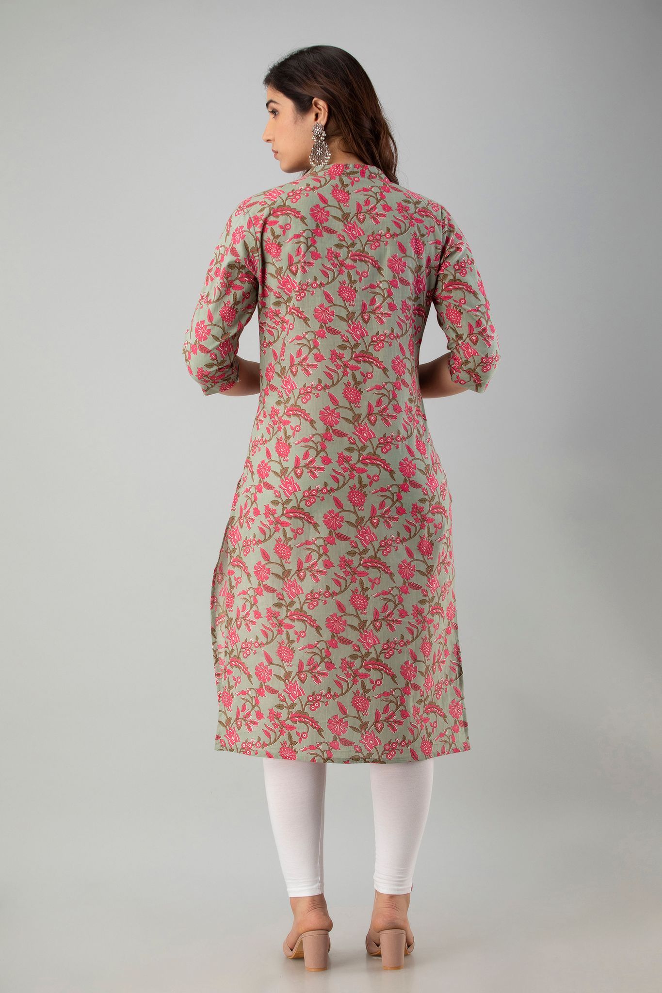 Rekha fashion_Stylish Rose Printed Cotton Graceful Kurti