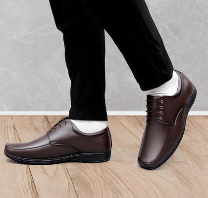 Latest  Stylish Corporate Men Formal Shoes | Office & Business Wear | Comfortable Cushioned Footbed | Anti-Slip PVC Sole for Men & Boys