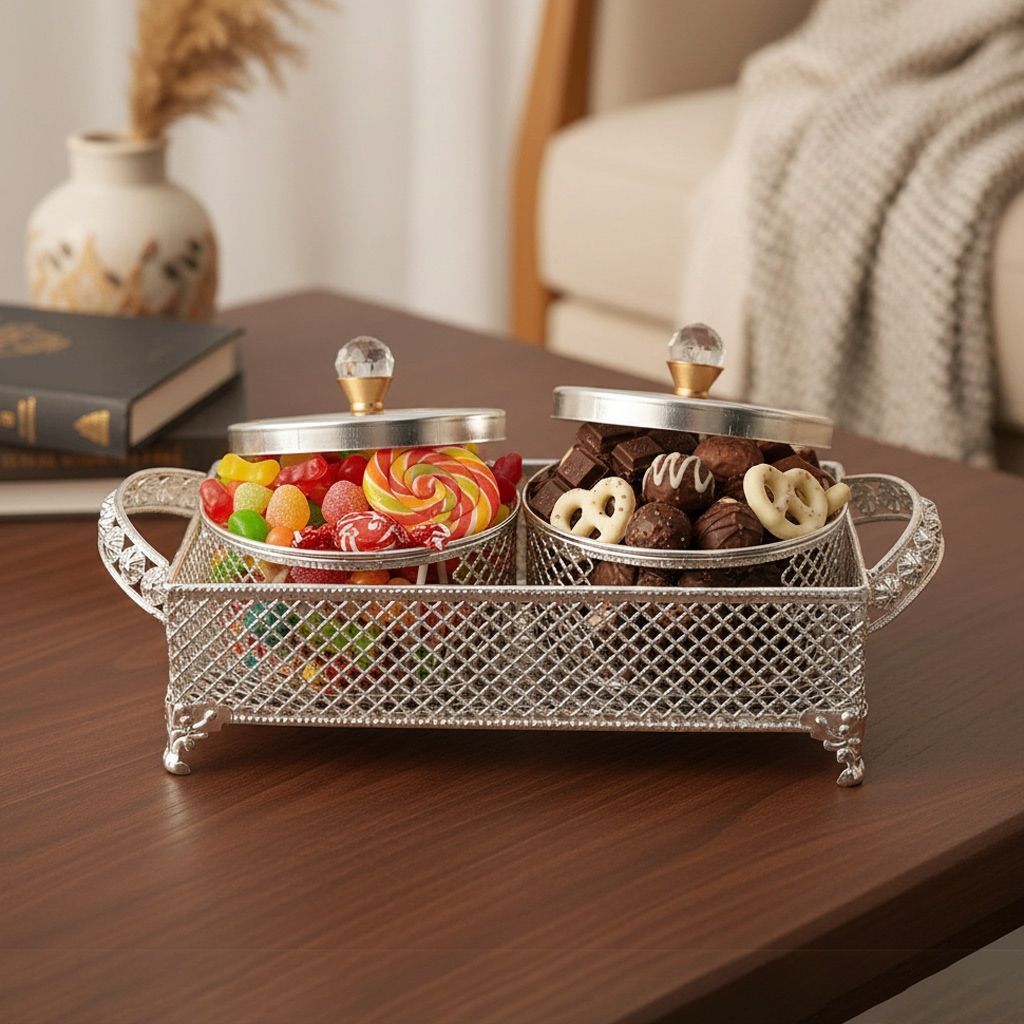 Iron Decorative Two Bowl Set (IMAS158 C)