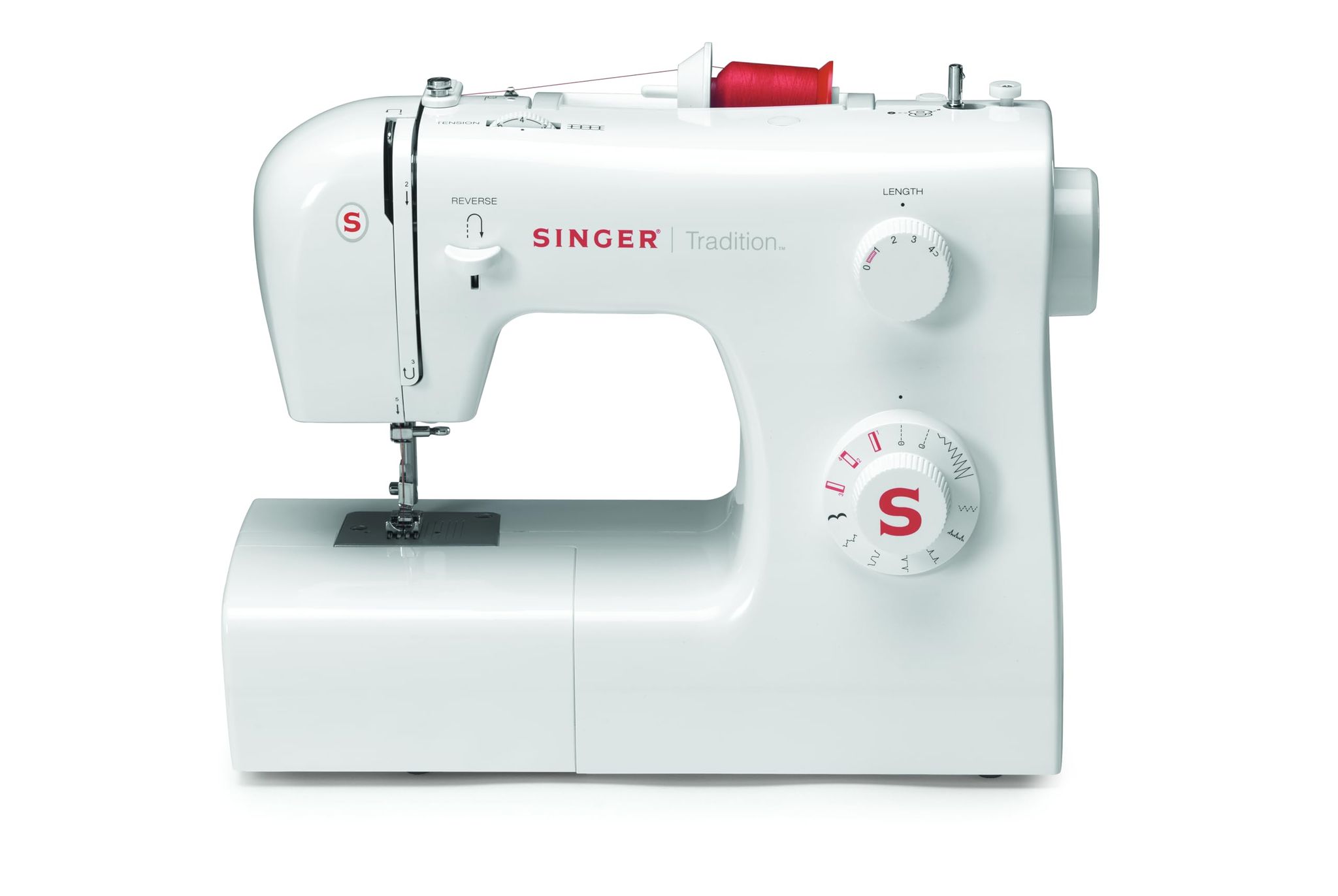 SINGER 2250 Tradition Zig-Zag Sewing Machine, 10 Built-in Stitches, 23 Stitches Functions (White) with 70W Powerful motor & Feed dog with 106 Teeth in 6 Rows-Get Free Online Interactive Class SINGER 2250 Tradition Zig-Zag Sewing Machine, 10 Built-in Stit