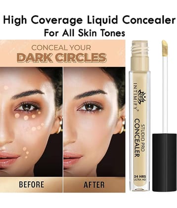 Intimify Waterproof Liquid Concealer, Hd Matte Finish, Professional Liquid Concealer, 8 Ml