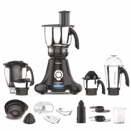 Vidiem EVO ADC Mixer Grinder 612 A | Mixer grinder 750 watt with 5 Jar in-1 Juicer Mixer Grinder | 5 Leakproof Jars with self-lock,for Wet and Dry Spices,Chutneys and Curries | 5 Year Warranty Vidiem EVO ADC Mixer Grinder 612 A | Mixer grinder 750 watt w