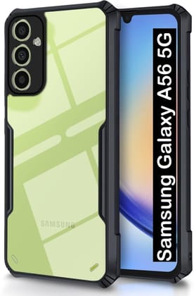 PLUGTECH Slim Shockproof Case | Matte Black Soft | Drop Protection | Precise Cutouts | Premium Mobile Cover for Samsung Galaxy A56