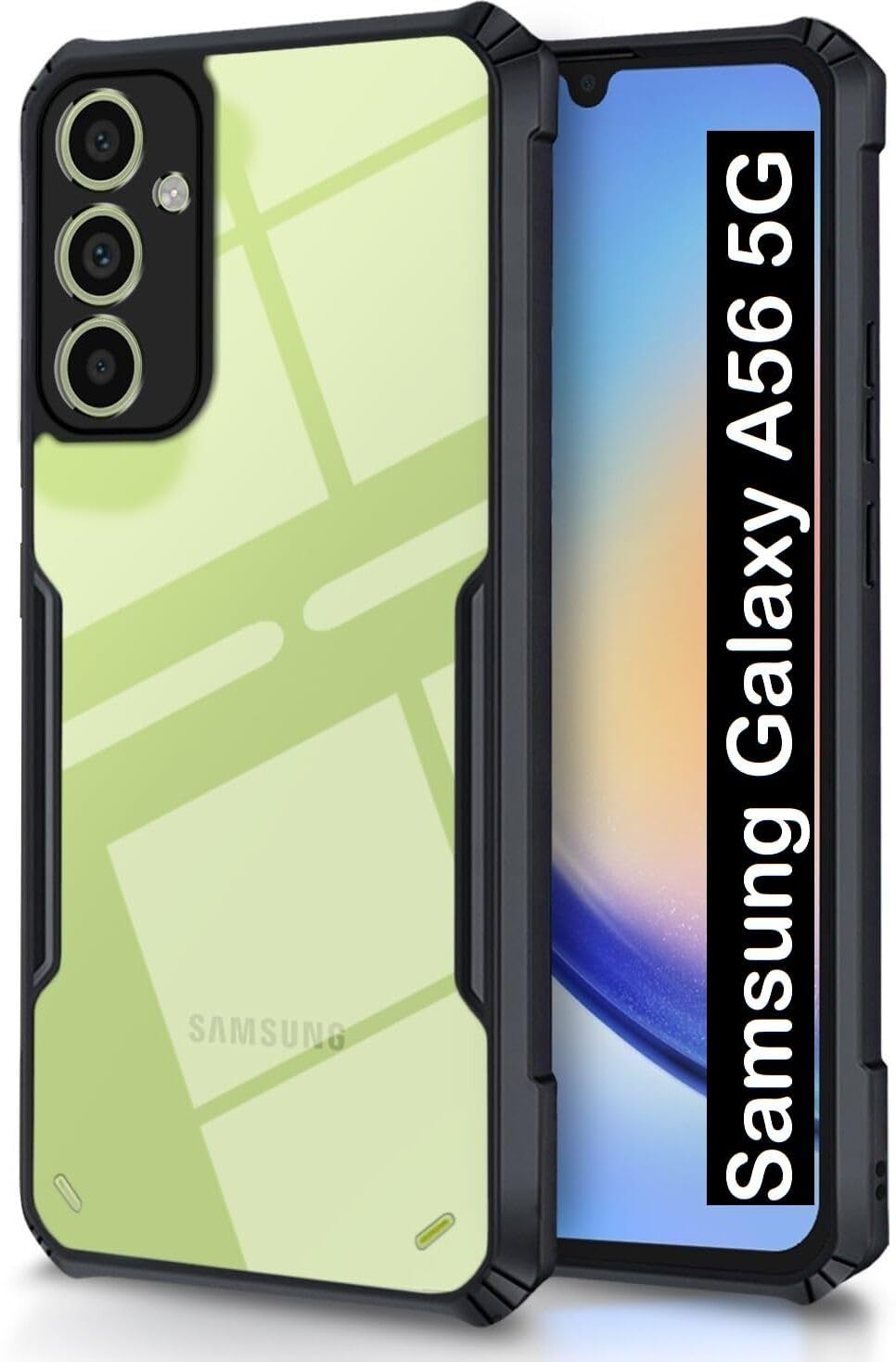 PLUGTECH Slim Shockproof Case | Matte Black Soft | Drop Protection | Precise Cutouts | Premium Mobile Cover for Samsung Galaxy A56