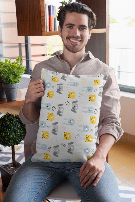 Animal Friends Pillow Cover