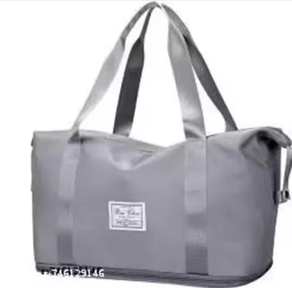 Nylon Travel Duffle Bag | Waterproof Foldable Travel Bag | Multipurpose Expandable Carry Bag (Random Colour)