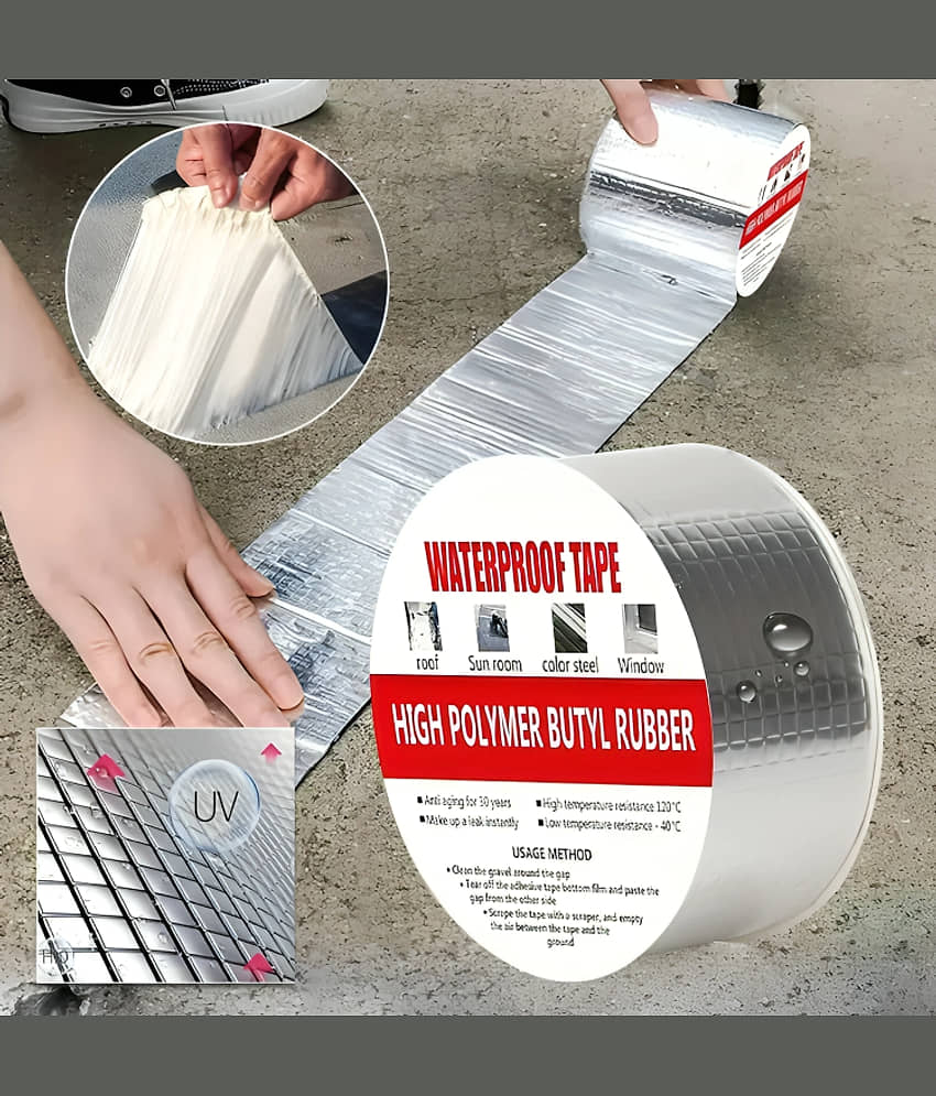 dust n shine Aluminum foil tape PVC Pack of 1