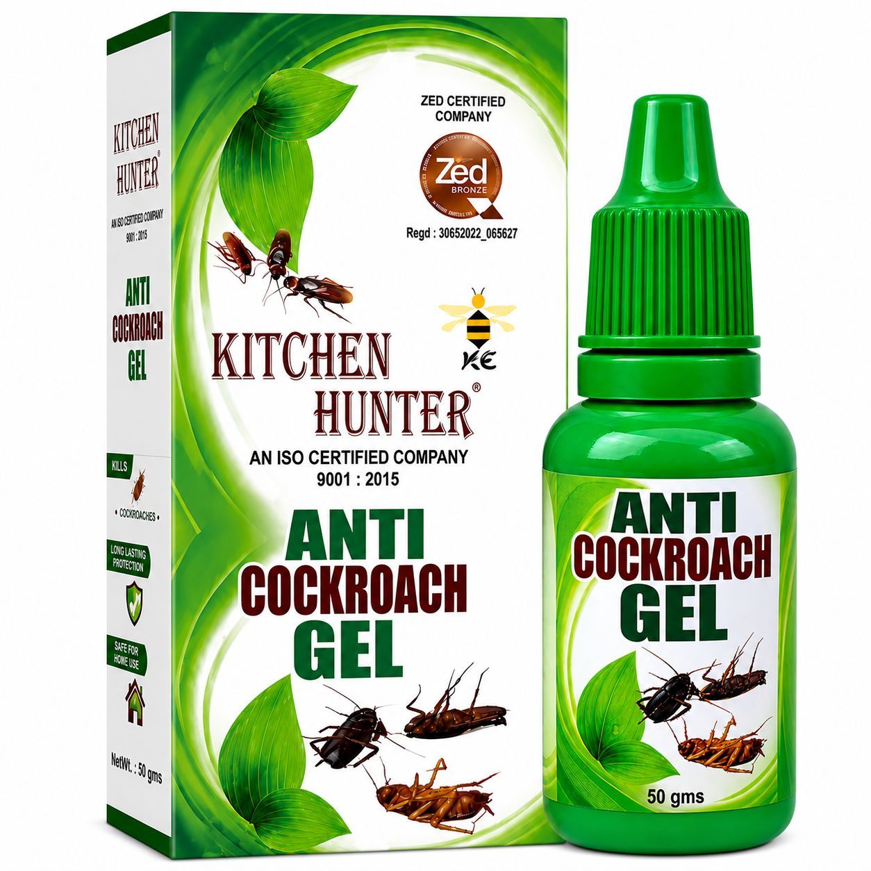 Kitchen Hunter Anti Cockroach Gel - 50g | Cockroach Control Gel for Home & Kitchen | Long Lasting Protection