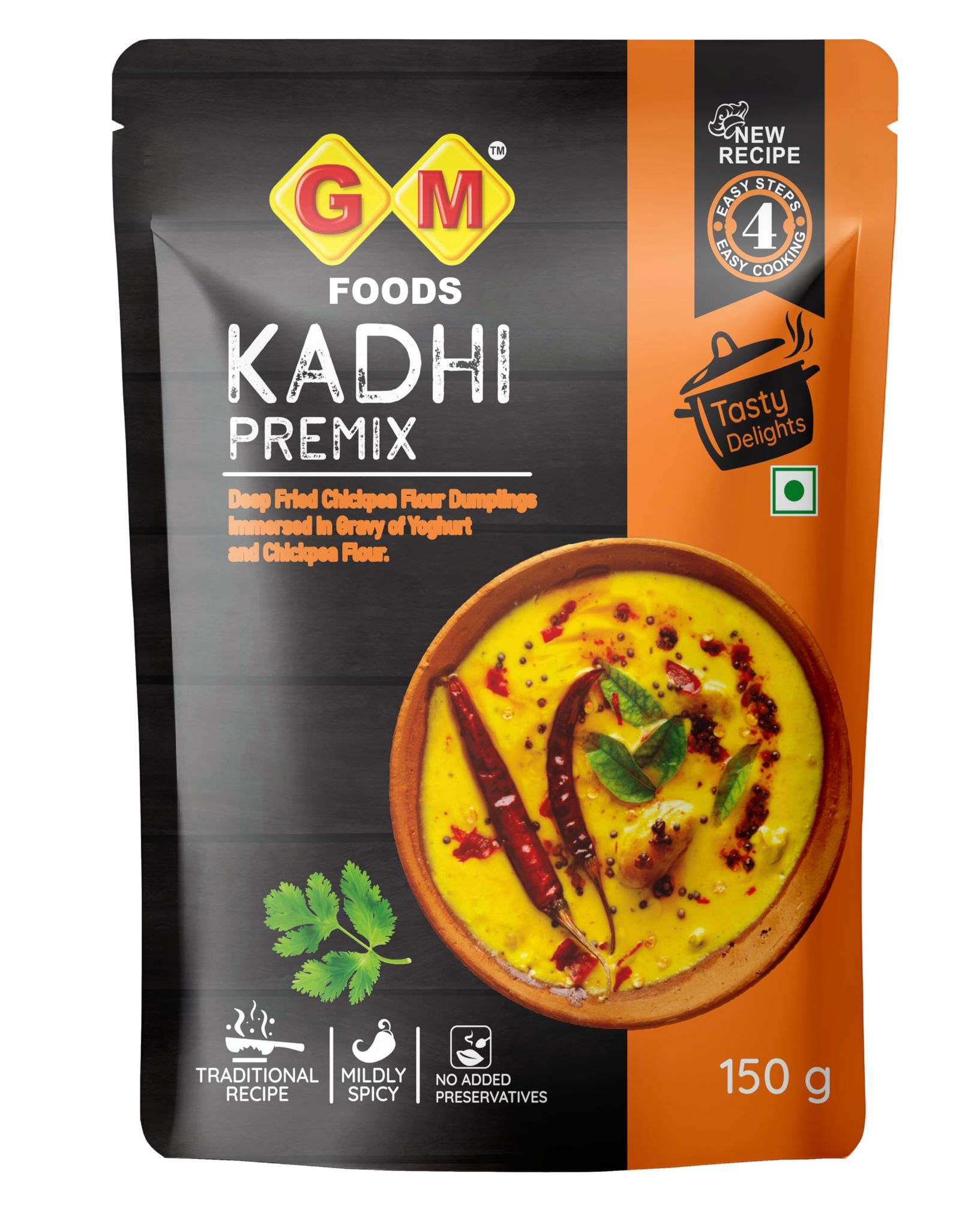 GM Foods Kadhi Premix 150g | Instant Gujarati Style Kadhi Mix | Tasty & Easy to Cook | No Added Preservatives | Serves 3-4 | Ready in Minutes | Authentic Indian Flavour