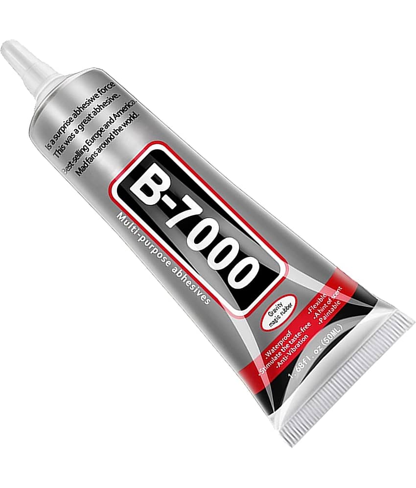 B 7000 50ml Mobile Display Resin Black Glue, Multipurpose Fabric Glue, Mobile Glue for Screen Repairing, Glue drops for Jewelry, Shoes, Art and Crafts. (Transparent)